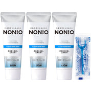NONIO Clear Herb Mint Toothpaste — 130g × 3 + Floss — Amazon Japan source image 1