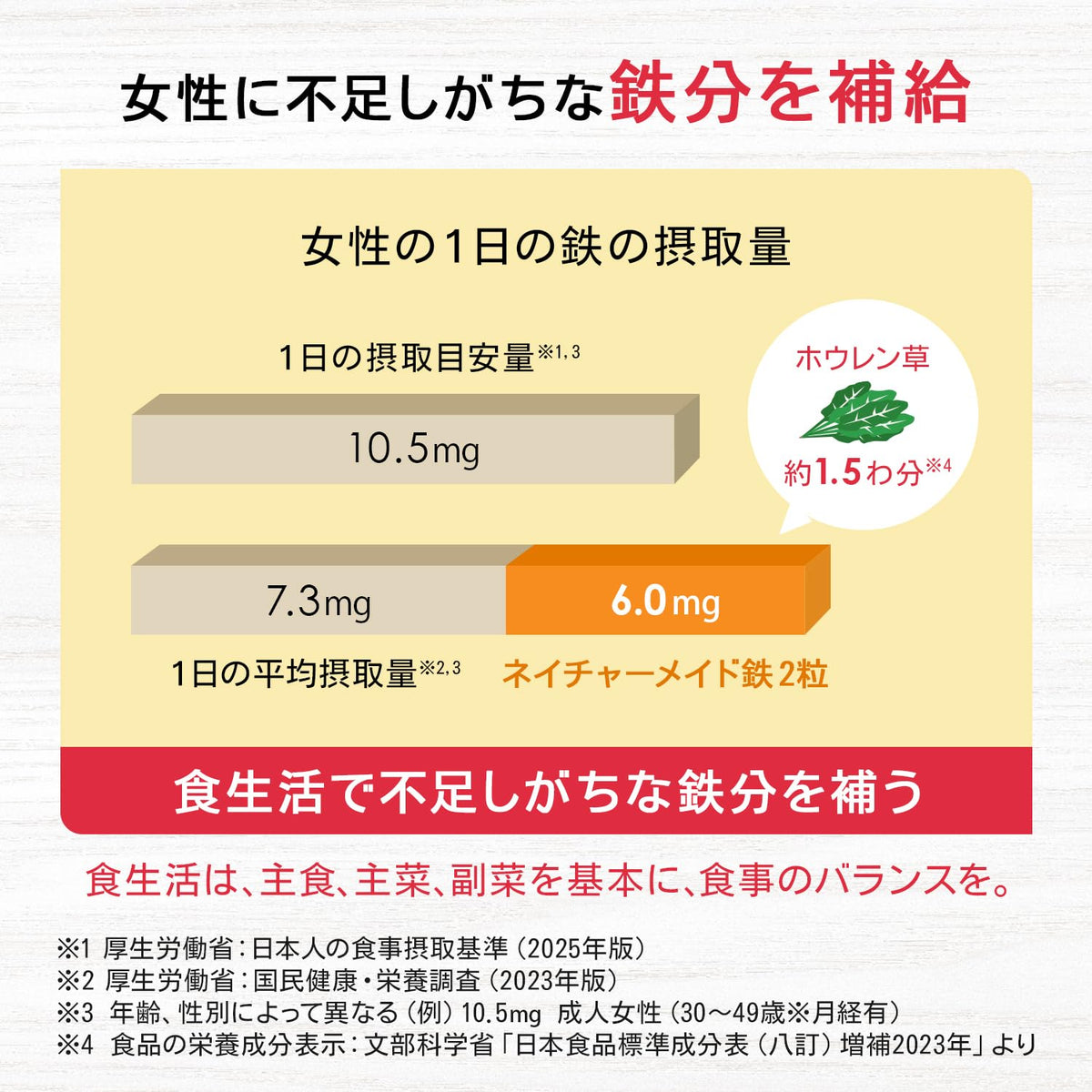 Iron Tablets, 6.0 mg Iron per 2 Tablets, 200 Tablets for 100 Days, Nutritional-Function Food (Iron)