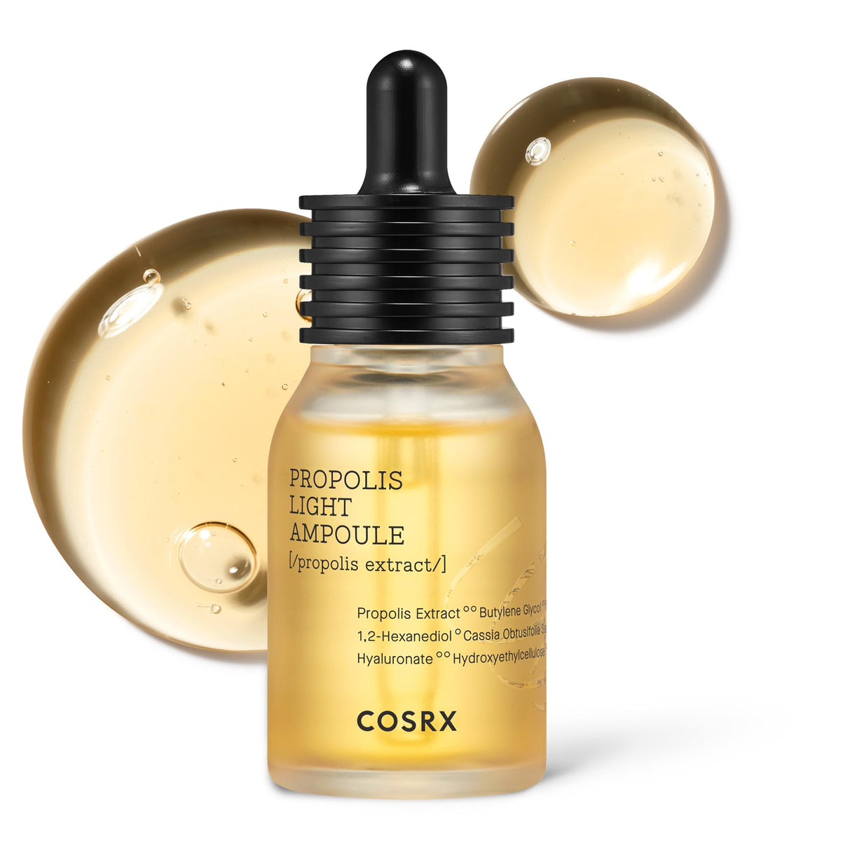 COSRX Full Fit Propolis Light Ampoule, Hydrating Honey Glow Serum with 83.3% Propolis Extract, 30 mL