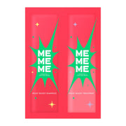 MEMEME Moist Boost Shampoo and Treatment, One-Use Trial Pillow Pair, Red Kiwi x Freesia Scent, 20 mL