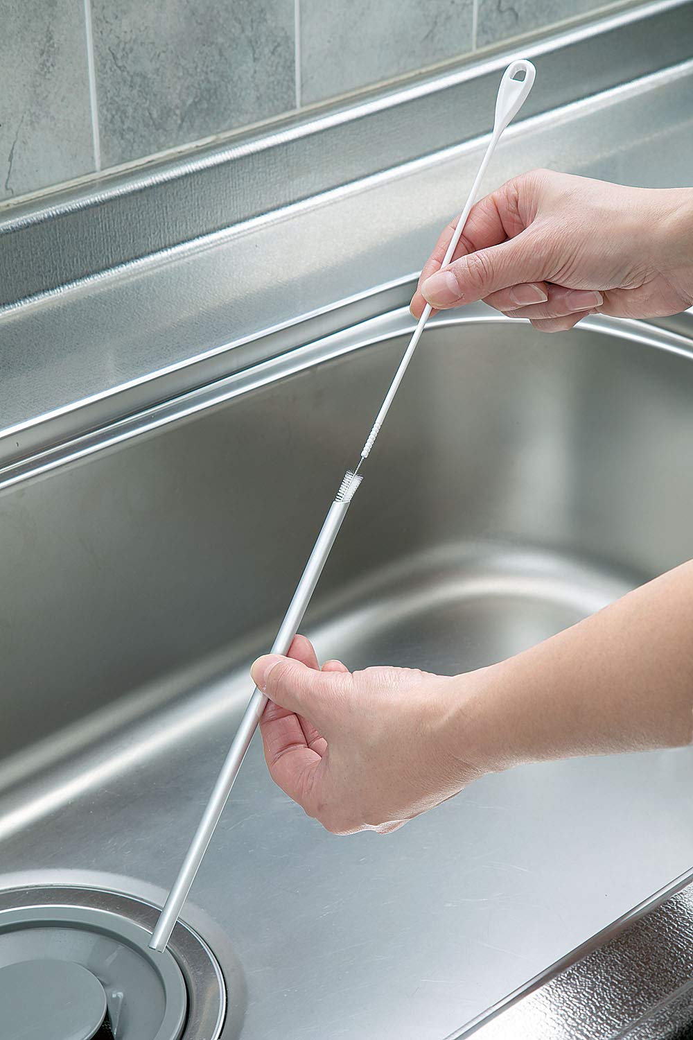 Mameita Bendable Straw-Cleaning Brush — 24.7-Centimeter Reach
