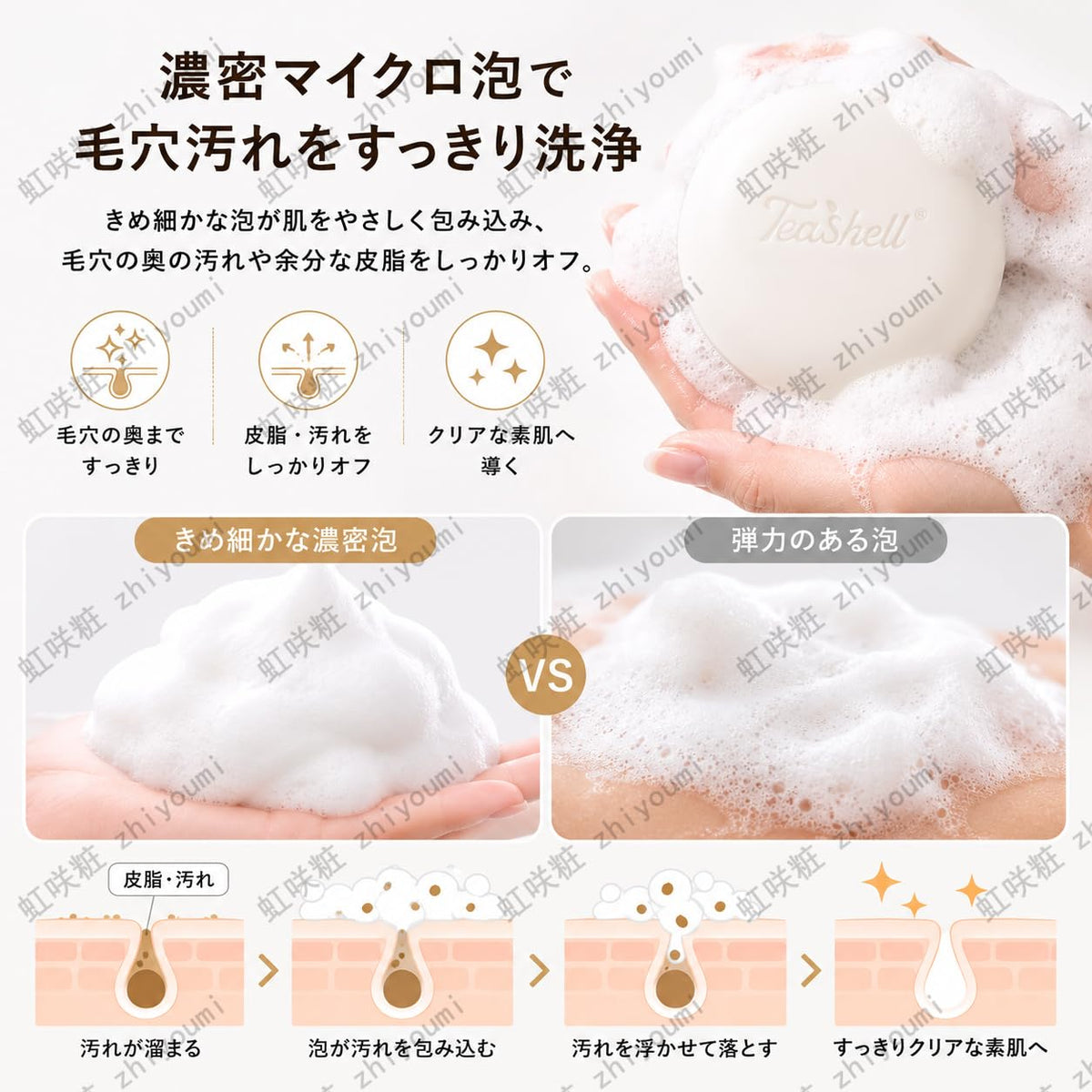 Teashell 5% Niacinamide Solid Facial Cleansing Soap – 100 g (2 pcs) — source image 4