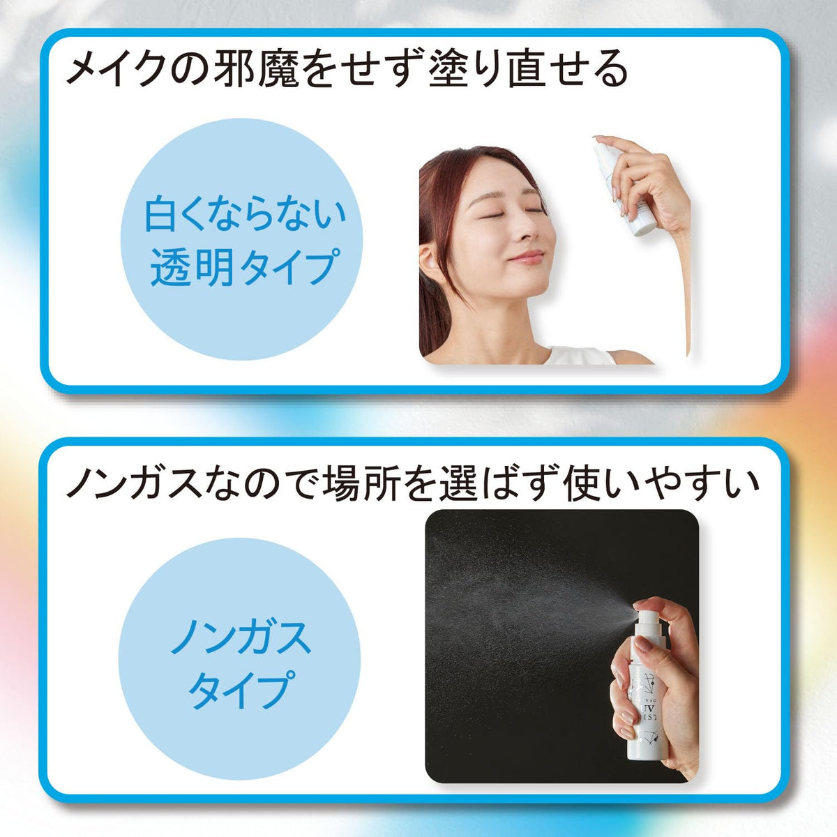 Privacy UV Mist SPF50+ PA++++ Non-Gas Fine Transparent Mist for Reapplying over Makeup, 40 mL