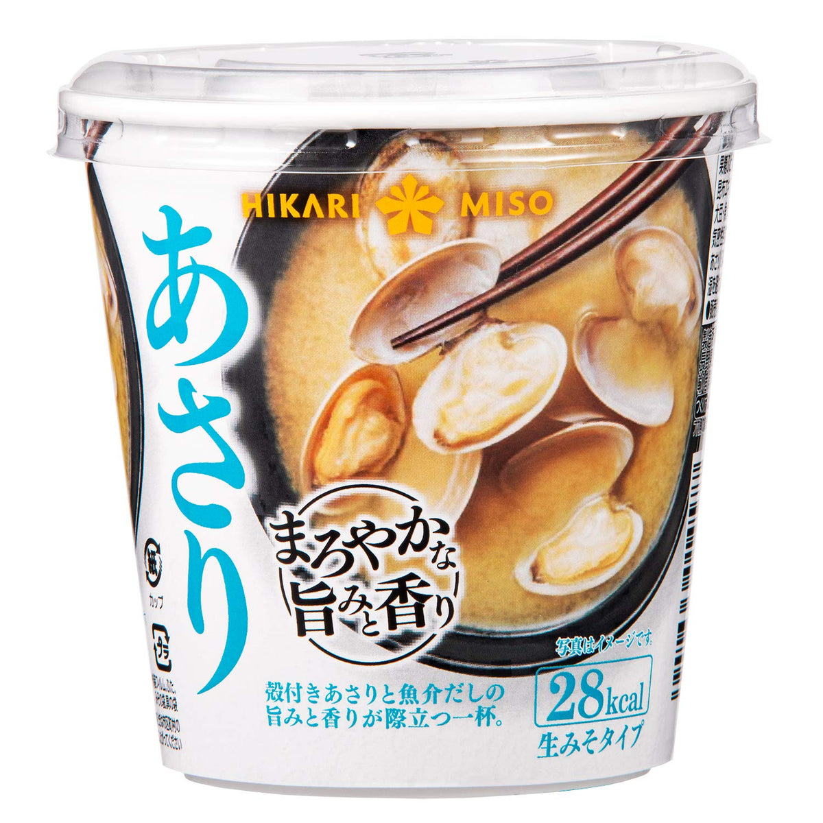 Mellow Flavor Instant Miso Soup Cup, Clam (Asari), 6 Cups
