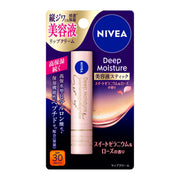 Nivea Deep Moisture Lip Serum Stick, Sweet Geranium and Rose Scent, SPF30 PA+++ Moisturising Lip Cream with Hyaluronic Acid and Peptide