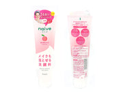 Kracie Naive Makeup Removal Face Wash with Peach Leaf Extract, Peach Scent Cleansing Foam, 200 g