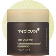 medicube Deep Vita C Pad, Vitamin C and Niacinamide Double-Sided Toner Pads, 70 Pads