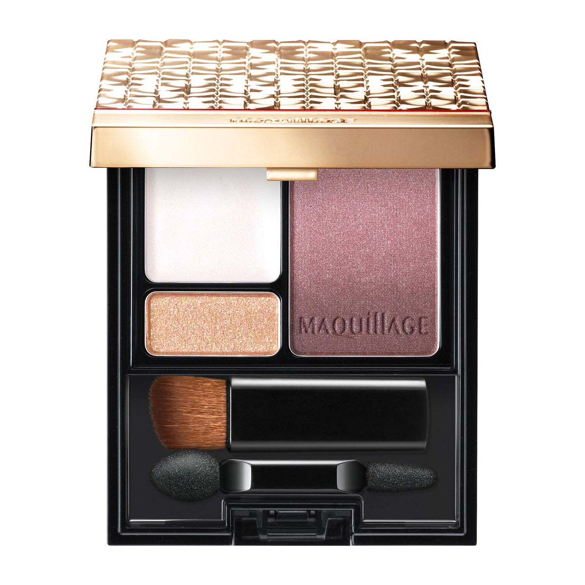 Three-Color Gradation Eyeshadow Palette With Brush, 4 g, Five Shades