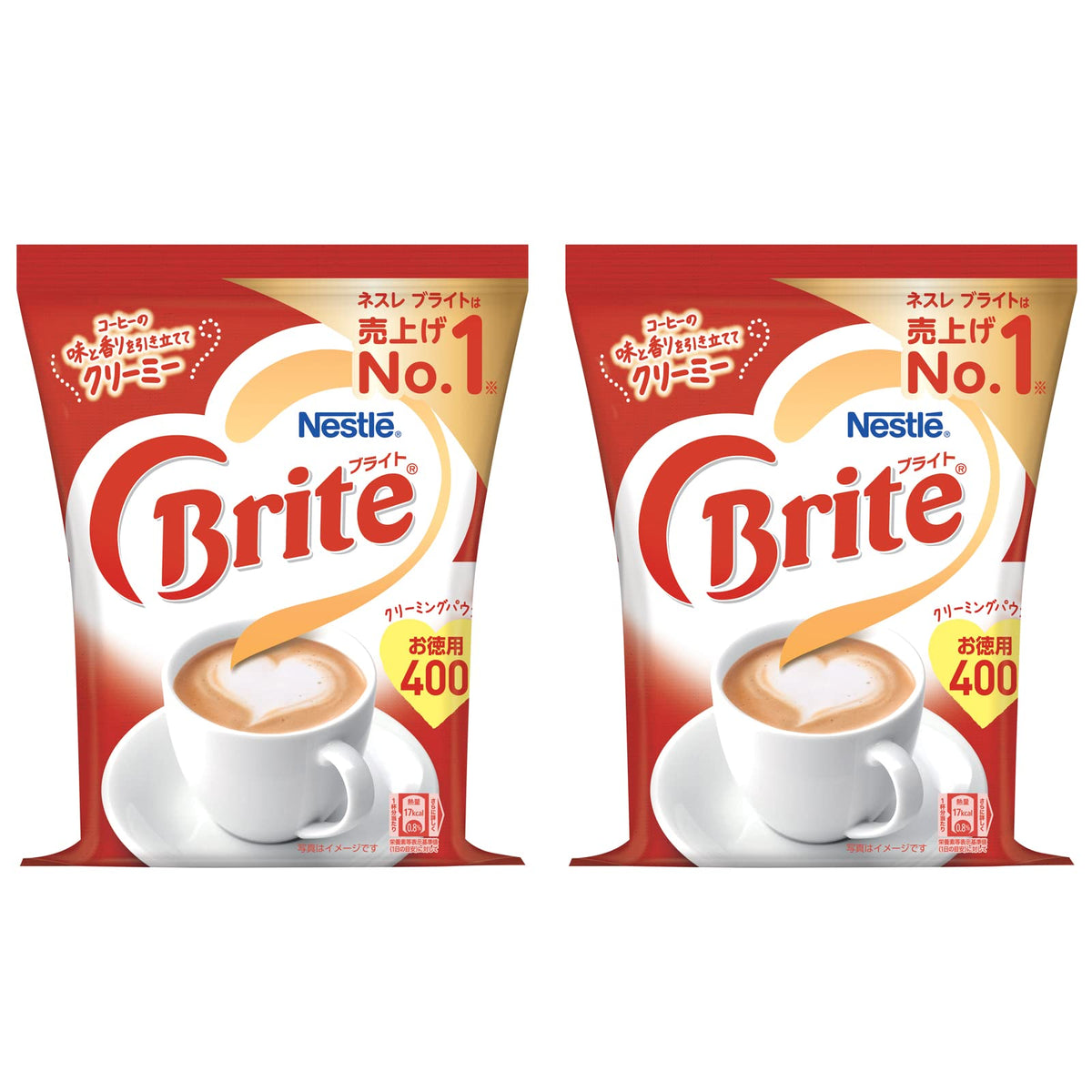 Nestle Brite Creaming Powder For Coffee, 2 Bags Of 400 g