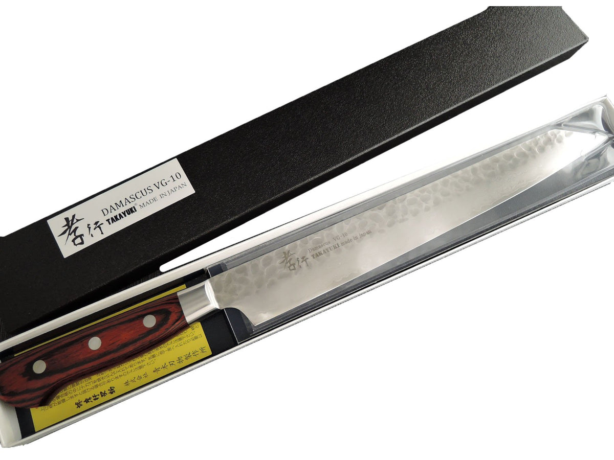 Sakai Takayuki Hammered Damascus Yanagiba 270mm