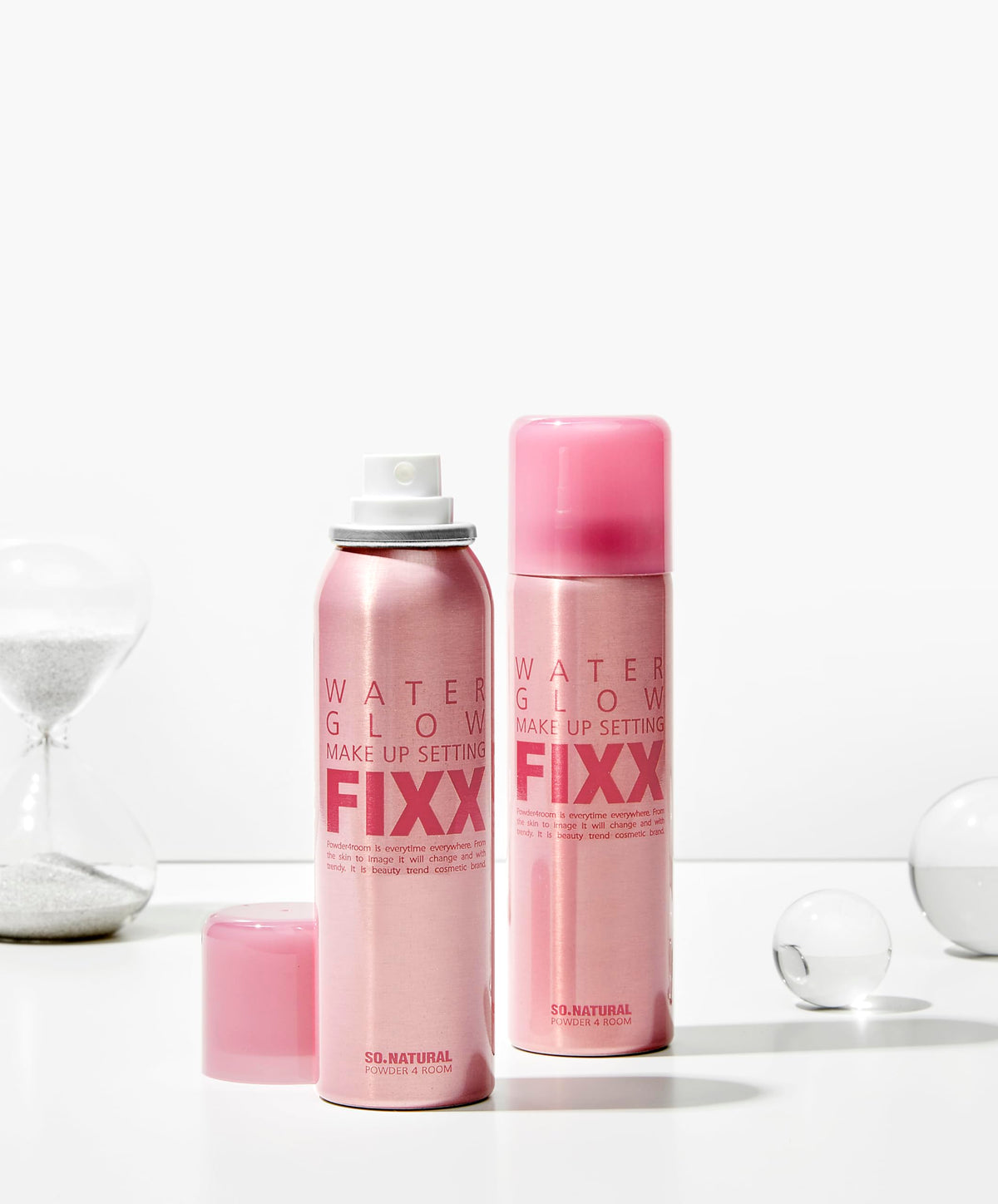 SONATURAL POWDER4ROOM WATER GLOW MAKE UP SETTING FIXX, GLOW Type, 2.5 fl oz (75 ml) / Makeup Keep Mist, Makeup Fixer Spray