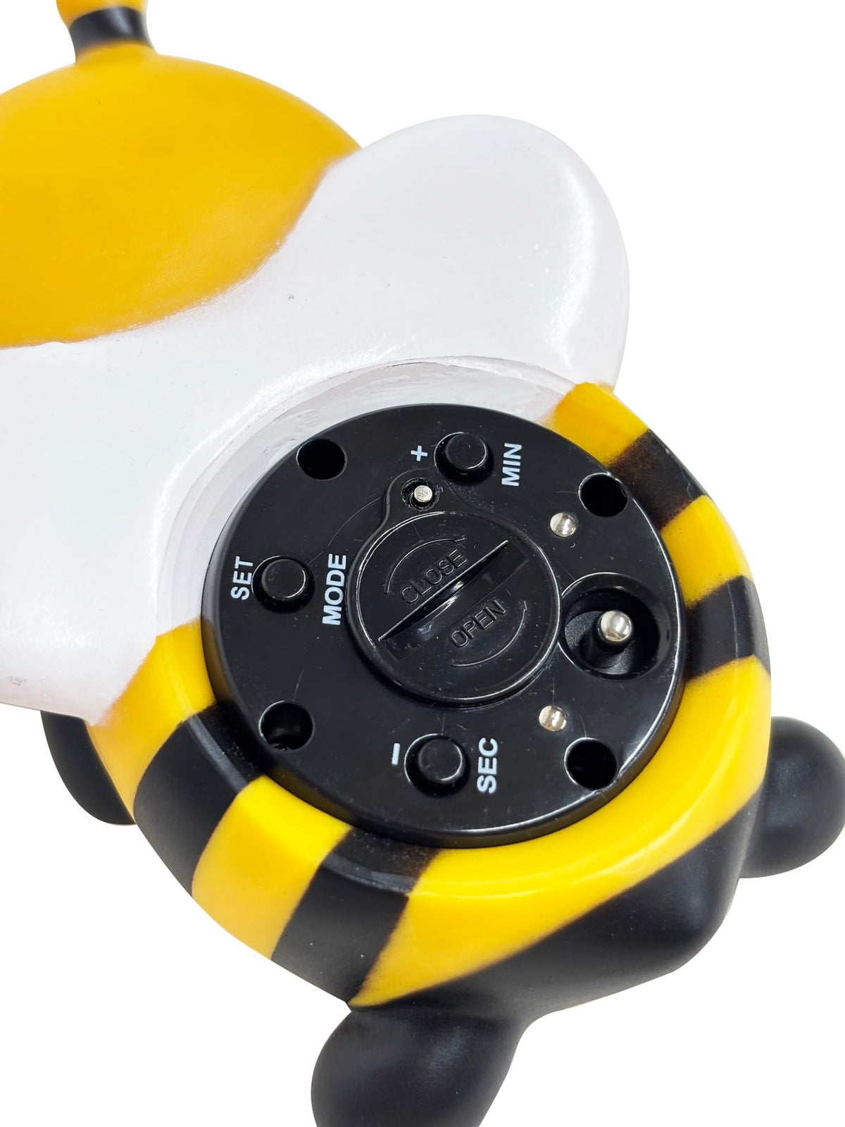 Papa Gino Bee Floating Digital Bath Thermometer RBTM002 with Alarm, Clock, Timer and Stopwatch, 7.8 x 2.8 x 9.5 cm, LR44 Battery Included
