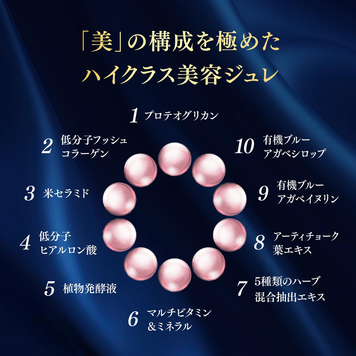 Beauty Jelly Sticks with Salmon Proteoglycan 7,600 mcg, Fish Collagen, Rice Ceramide and Hyaluronic Acid, 30 Sticks of 20 g, Made in Japan