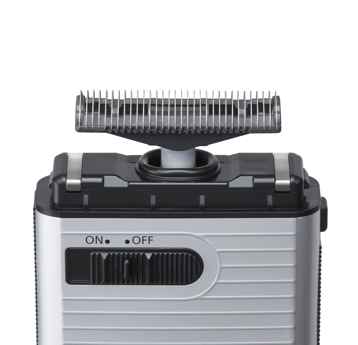 Panasonic Compact Travel Shaver ES-RS10, Single-Foil Reciprocating Battery Shaver with Cap and Cleaning Brush, Silver or Blue, Made in Japan