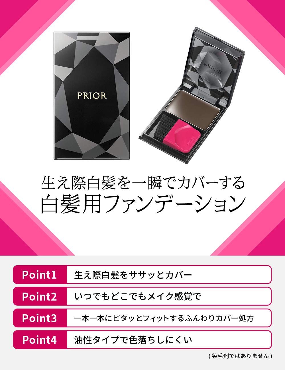 PRIOR Hair Foundation — Instant Gray Hair Cover