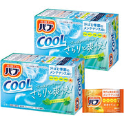 Bub Cool Carbonated Medicated Bath Tablets with Menthol, 24 Tablets in 2 Boxes of 12 plus a Sample Sachet, Cool Mint, Extra Cool Mint or Flower Splash