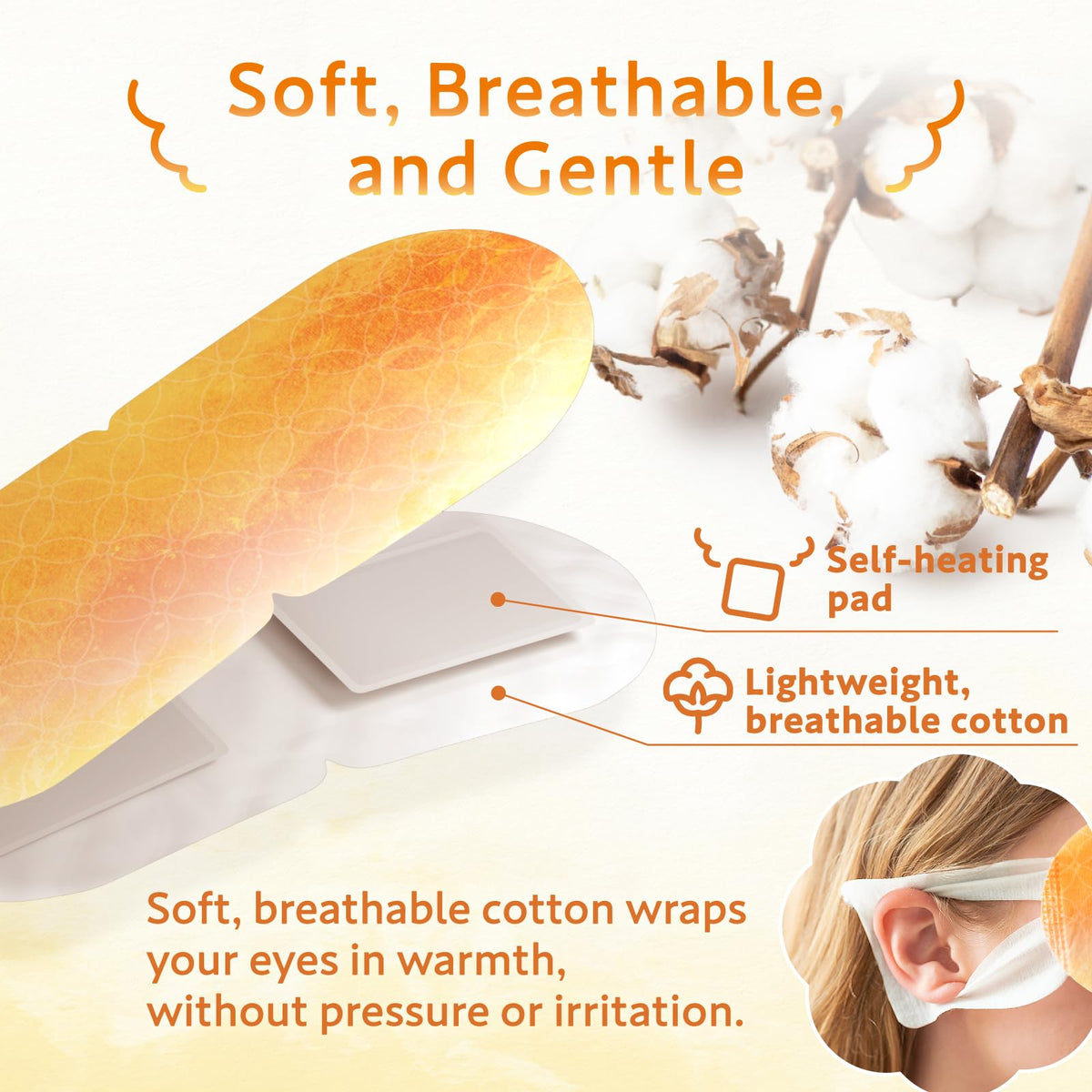 Hibino Kinmokusei Steam Eye Mask, Self-Heating Warm Eye Masks with Osmanthus Scent, Disposable, 22 Individually Wrapped Masks