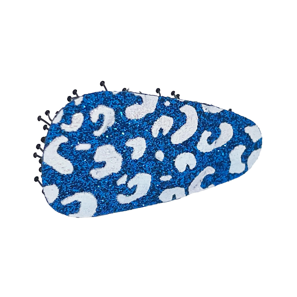 Glitter No-Crease Hair Clip for Bangs, Made in Japan, Cross, Mini Oval, Teardrop and Ribbon Shapes in Many Colors