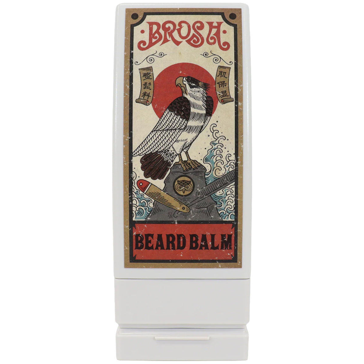 Brosh Beard Balm 120 g, Men's Beard Styling and After-Shave Balm with Jojoba Oil, Shea Butter and Chia Seed Oil, Citrus Herb Woody Scent