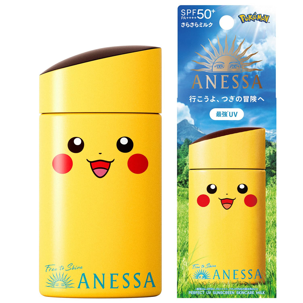 ANESSA Pikachu Perfect UV Milk — SPF50+ PA++++