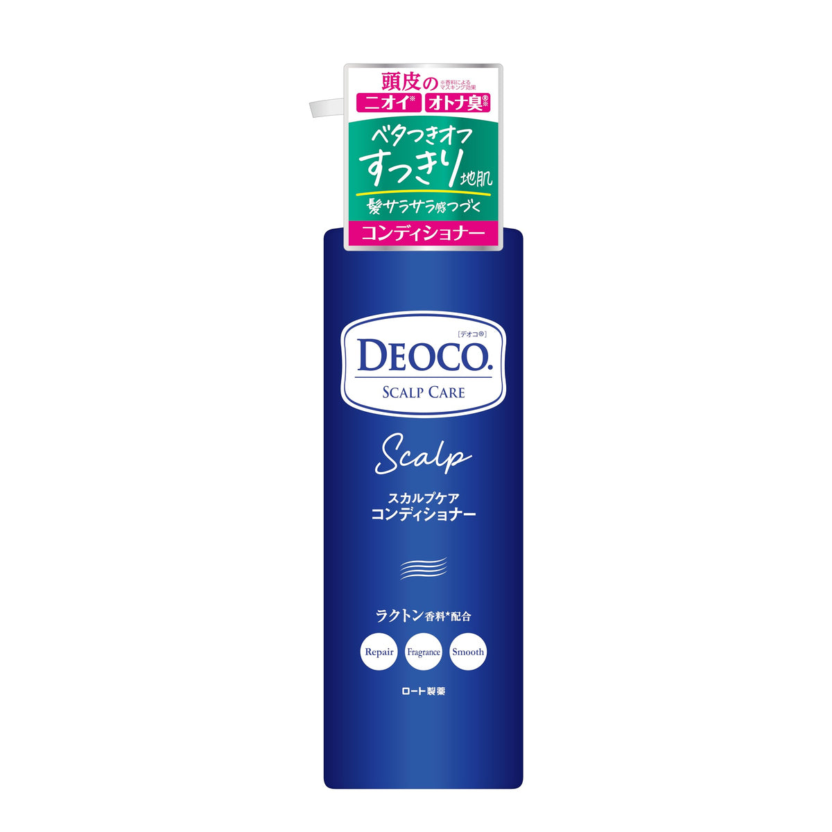 DEOCO Medicated Scalp Care Conditioner — Odor-Care Sweet Floral Conditioner, 450g/370g Refill