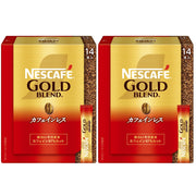 Nescafe Gold Blend Caffeineless Black Instant Coffee Sticks, 2 Boxes Of 14 Sticks Of 2 g, 97 Percent Caffeine Cut