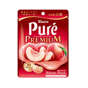 Kanro Pure Gummy Hakuto White Peach Gummies with Collagen and Vitamin C, 54 g