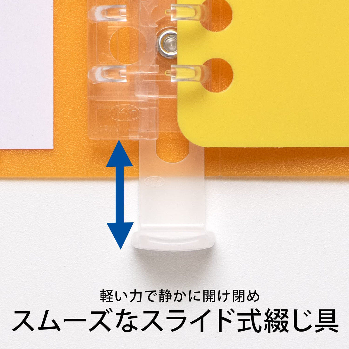 Kyokuto Papeleur Loose-Leaf Binder, Coloured PP Slide-Fastener Binder in Slim B5 (30 Sheets), Wide B5 (100 Sheets) or Middle A5 (60 Sheets), 26 or 20 Holes, with Index Sheets