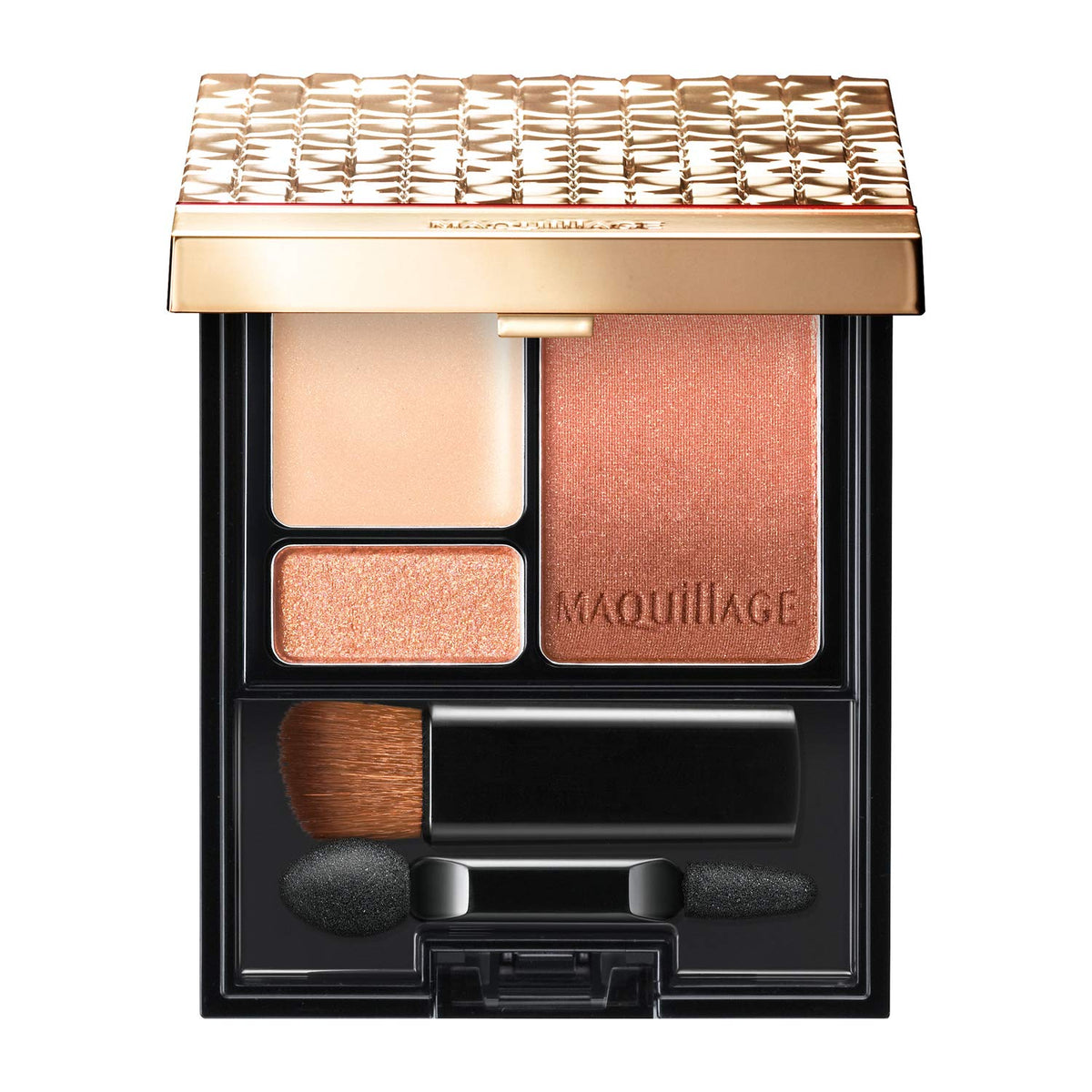Three-Color Gradation Eyeshadow Palette With Brush, 4 g, Five Shades