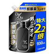 DE-O Medicated Cleansing Body Wash Refill — Men's Odor-Care Gel Body Soap, 420ml/930ml