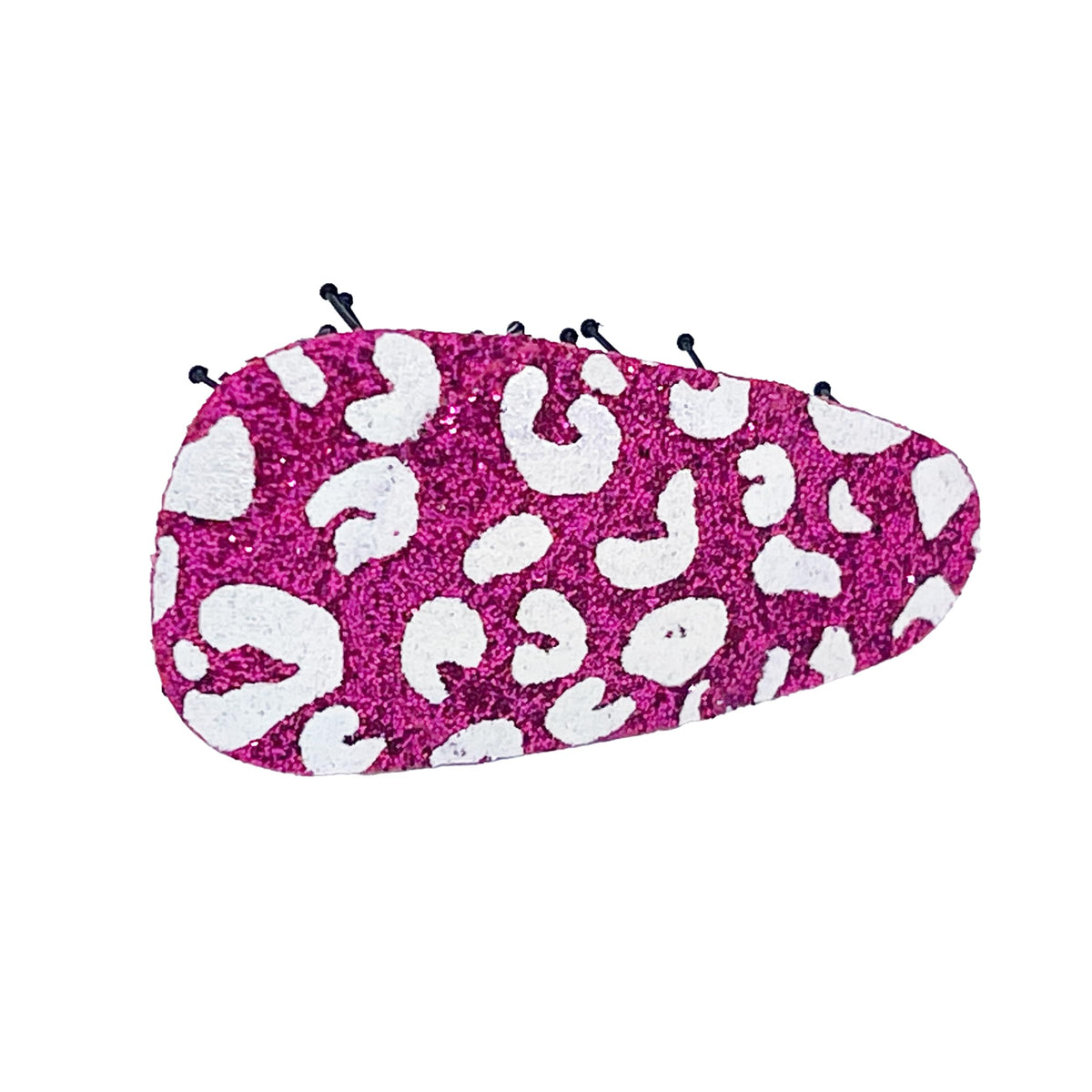 Glitter No-Crease Hair Clip for Bangs, Made in Japan, Cross, Mini Oval, Teardrop and Ribbon Shapes in Many Colors