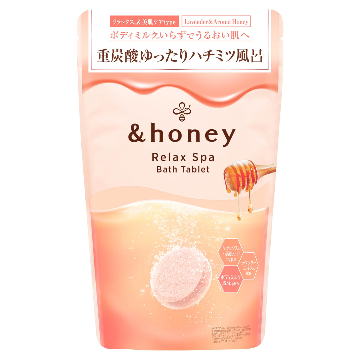 &honey Relax Spa Bath Tablet, 6 Sachets, Lavender and Aroma Honey Scent