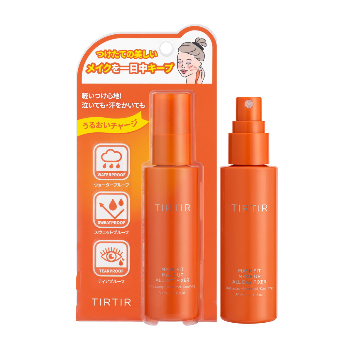 TIRTIR Make-up Fixer — Water‑Based Polymer Thin‑Film for Long‑Lasting Waterproof Hold