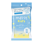 Merit Kid's Head Refresh Dry Shampoo Sheets, Fragrance-Free and Menthol-Free, 12 Sheets