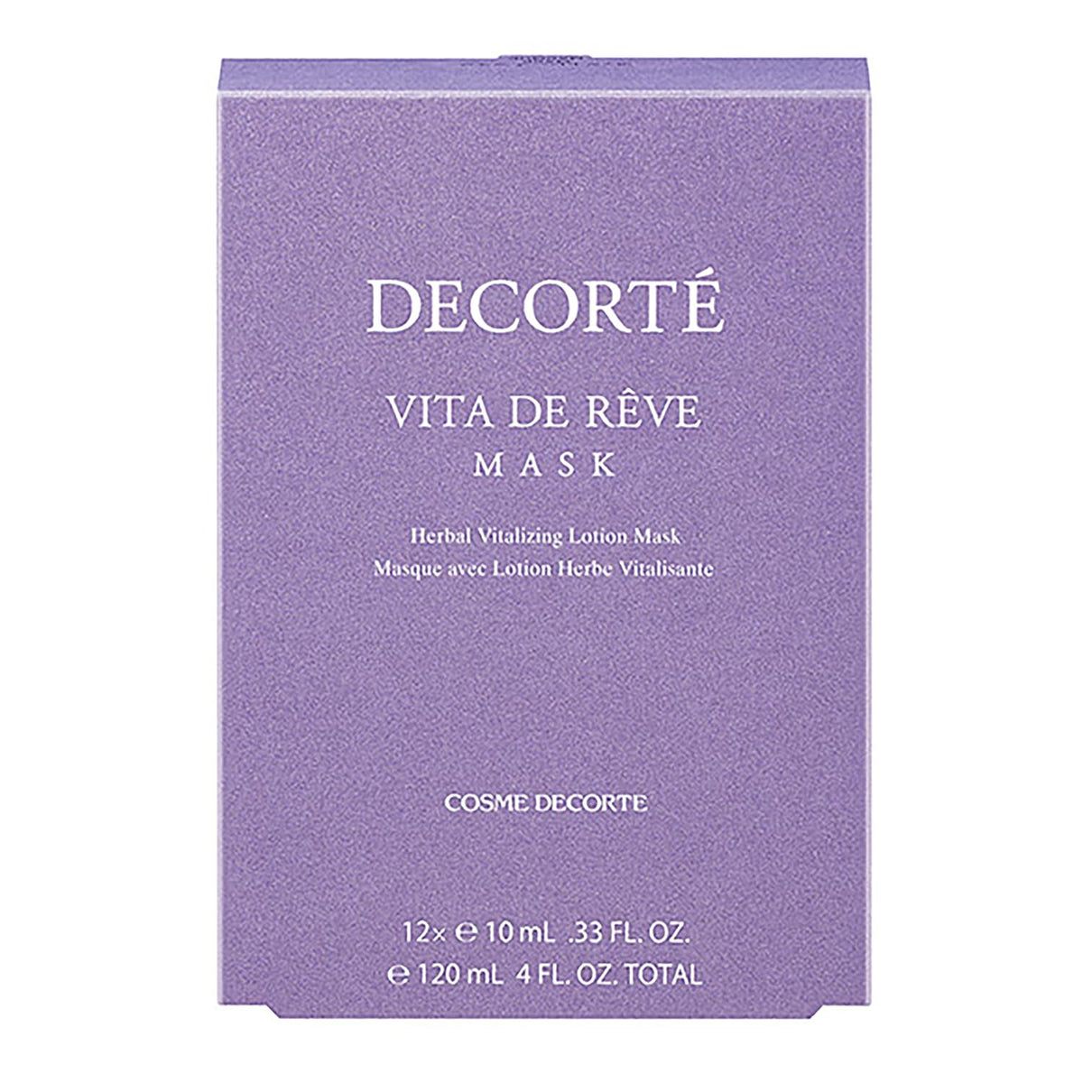 Decorté Vita de Rêve Mask, Herbal Vitalizing Lotion Sheet Mask, 12 Sheets or 1 Sheet of 10 ml