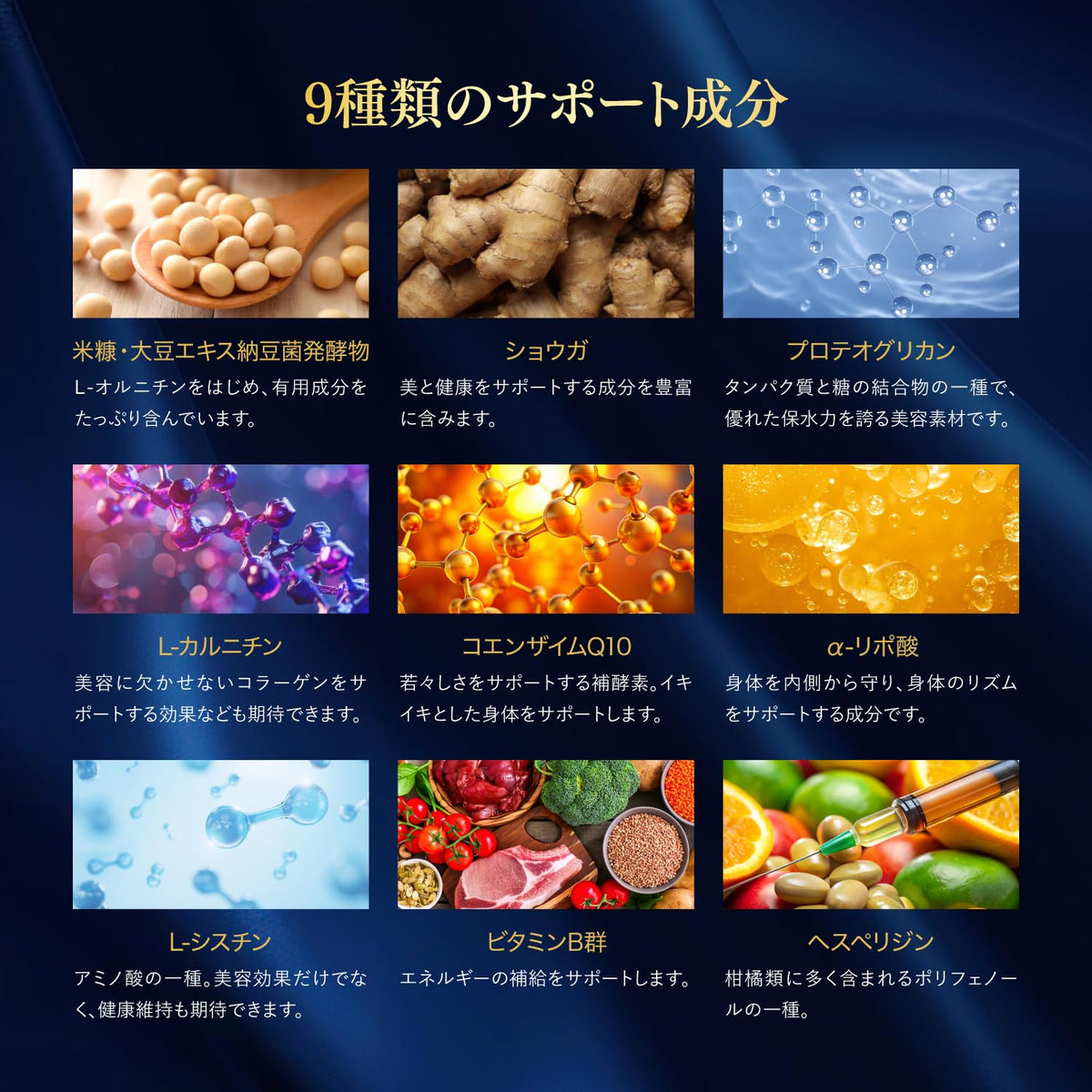 Double Elastin Capsules with Pork and Bonito Elastin 145 mg and Coenzyme Q10, 120 Capsules for 30 Days, Made in Japan