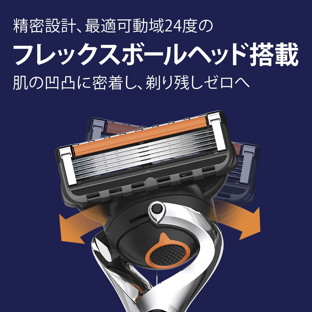 Gillette ProGlide 5+1 Razor for Men, Flexball Handle with 2 Five-Blade Cartridges and a Pinpoint Trimmer (One Fitted)
