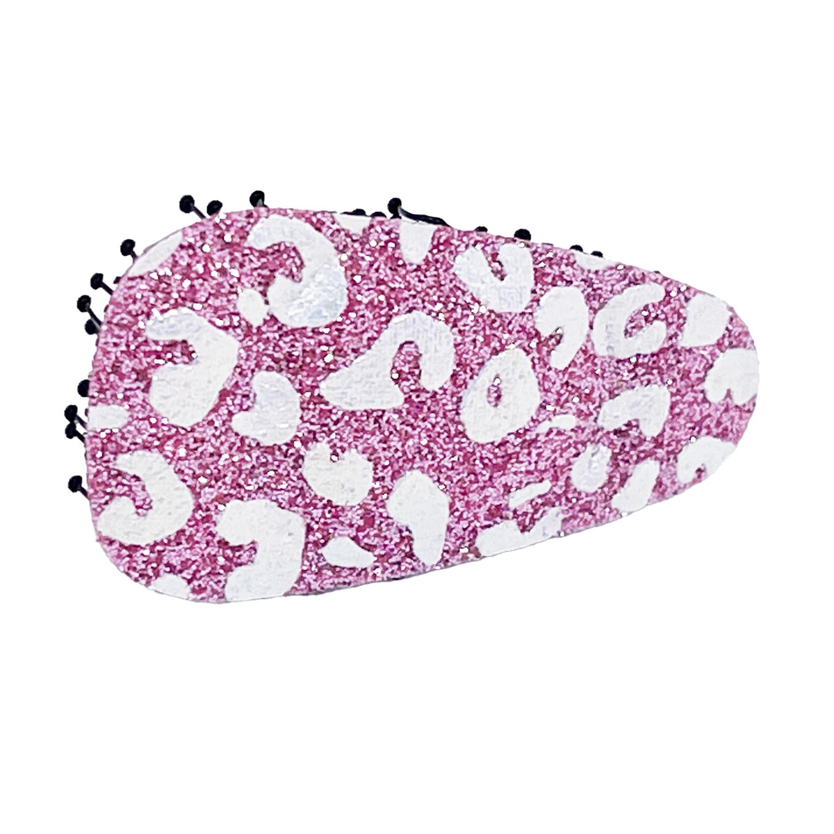 Glitter No-Crease Hair Clip for Bangs, Made in Japan, Cross, Mini Oval, Teardrop and Ribbon Shapes in Many Colors