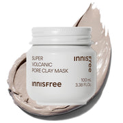 innisfree Super Volcanic Pore Clay Mask, Creamy Jeju Volcanic Ash Clay Pack for Sebum and Blackheads, 100 mL