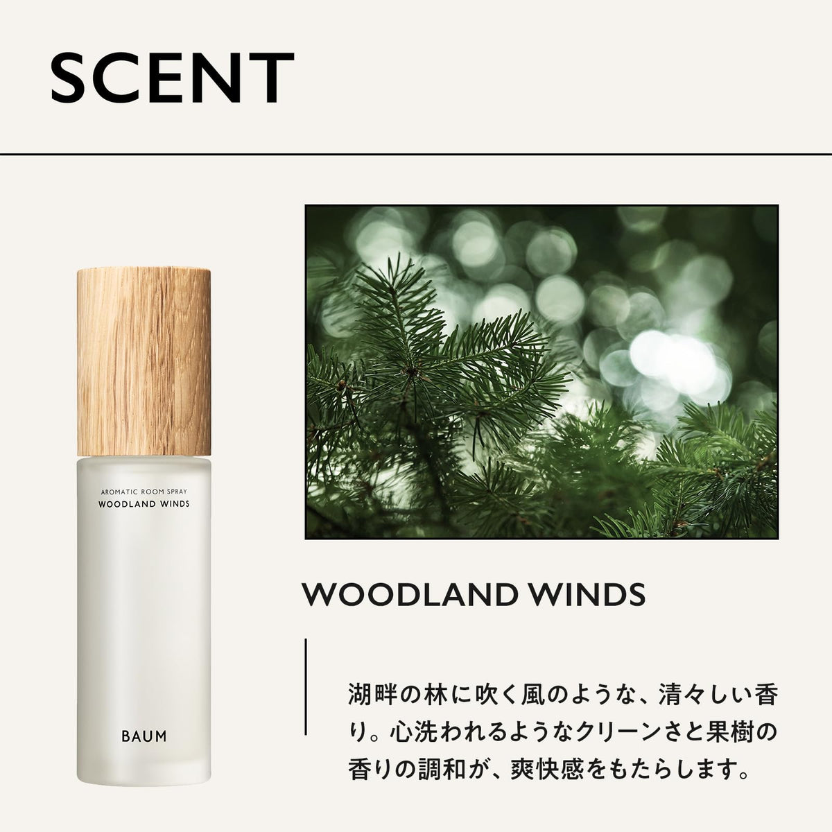 BAUM Aromatic Room Spray — Tree-Scented Room Fragrance 100ml