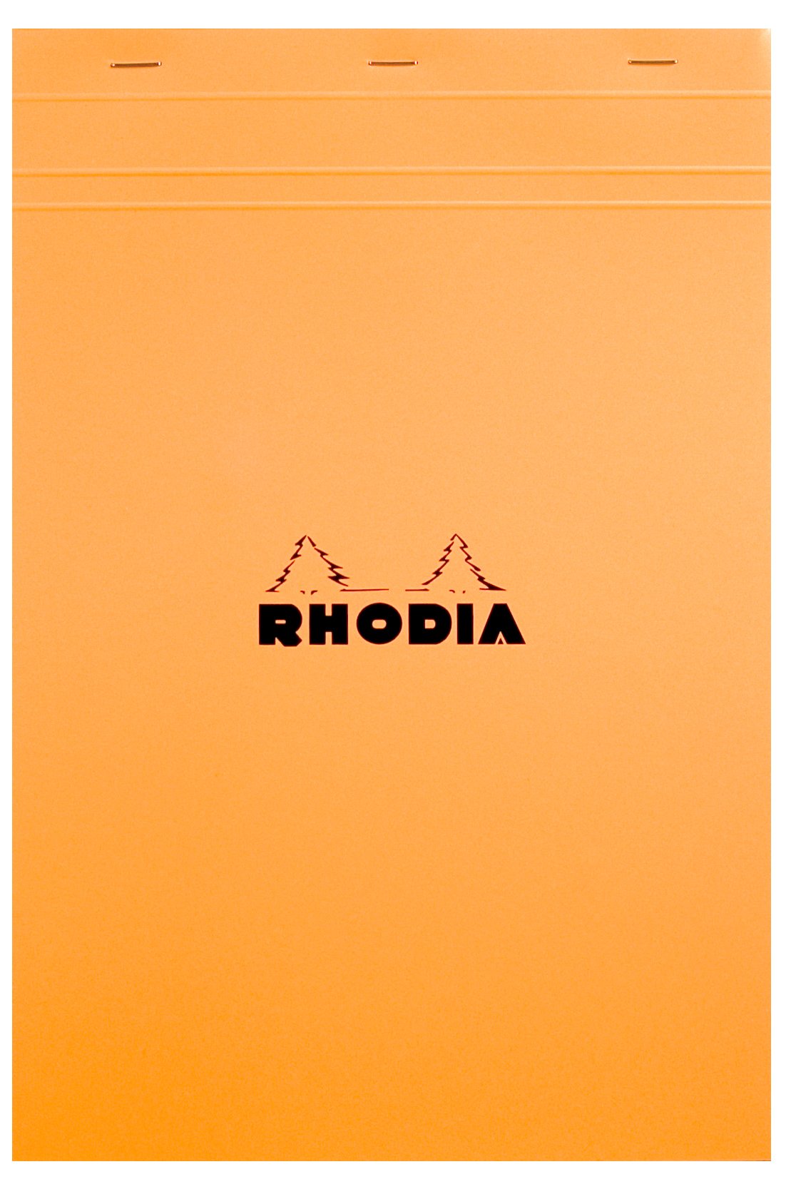Rhodia Block Notepads, 80 Sheets with Water-Repellent Cover and Micro-Cut Perforation, Sizes No.10 to No.19 and A3+, Grid, Lined or Meeting Rule, Orange, Black or White, 1 to 5 Pads