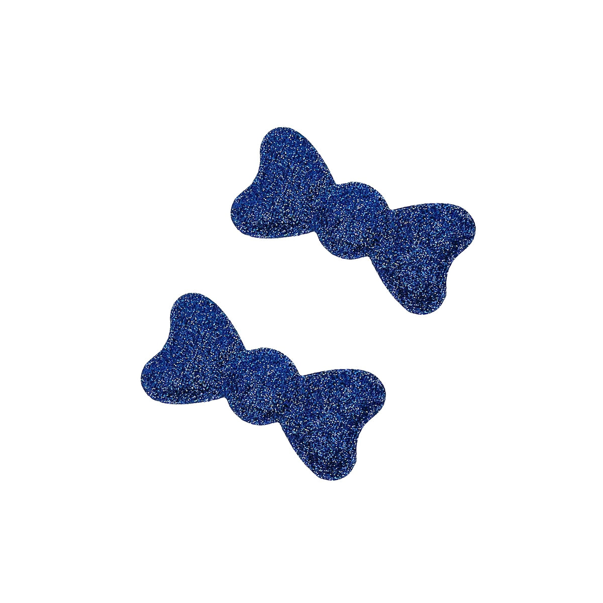 Glitter Plain-Color No-Crease Hair Clip for Bangs, Made in Japan, Ribbons, Cross, Hearts, Five-Point Shapes and Rectangles