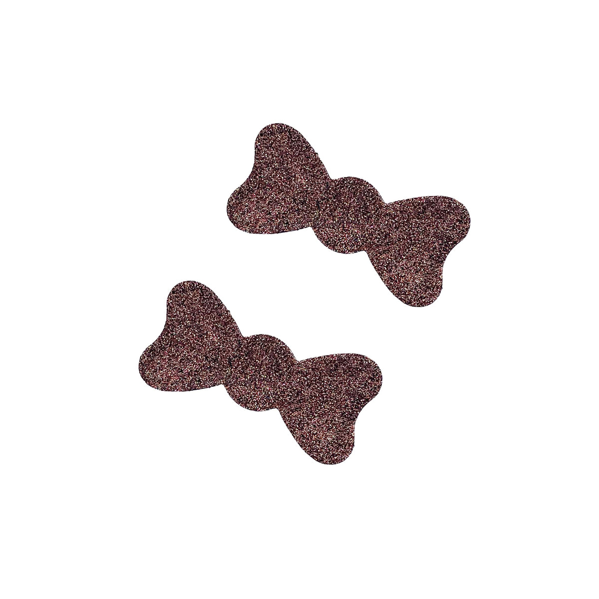 Glitter Plain-Color No-Crease Hair Clip for Bangs, Made in Japan, Ribbons, Cross, Hearts, Five-Point Shapes and Rectangles