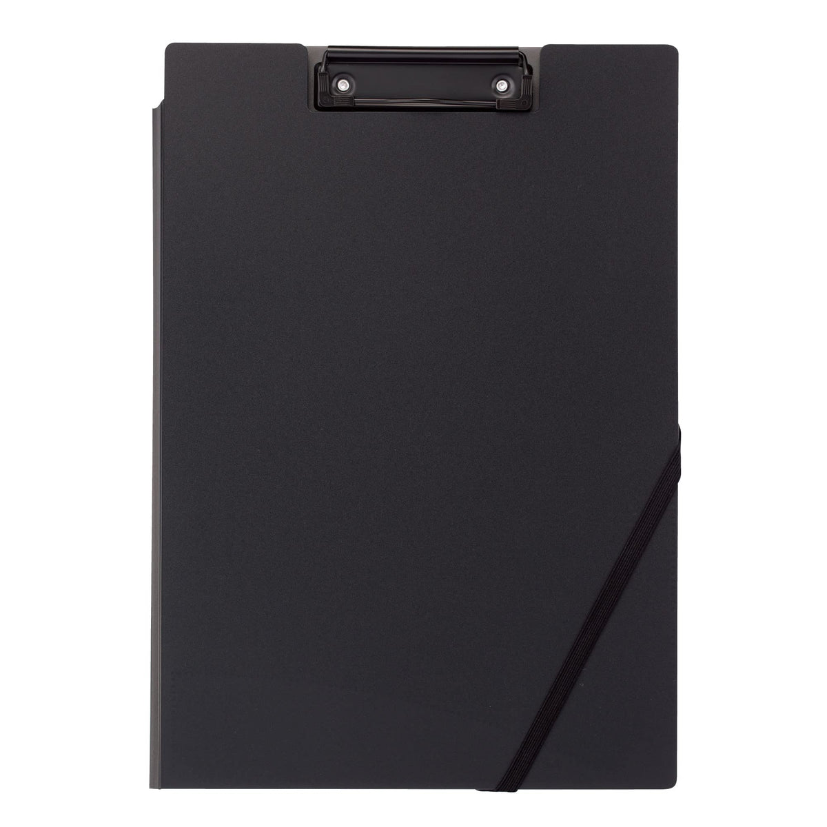 KOKUYO A4 Clip Holder with 3 Index Pockets, 2 mm Thick Board, Elastic Band and Pen Holder, 34 x 24 x 0.9 cm in Black, White, Pink or Mint, Single or Set of 3