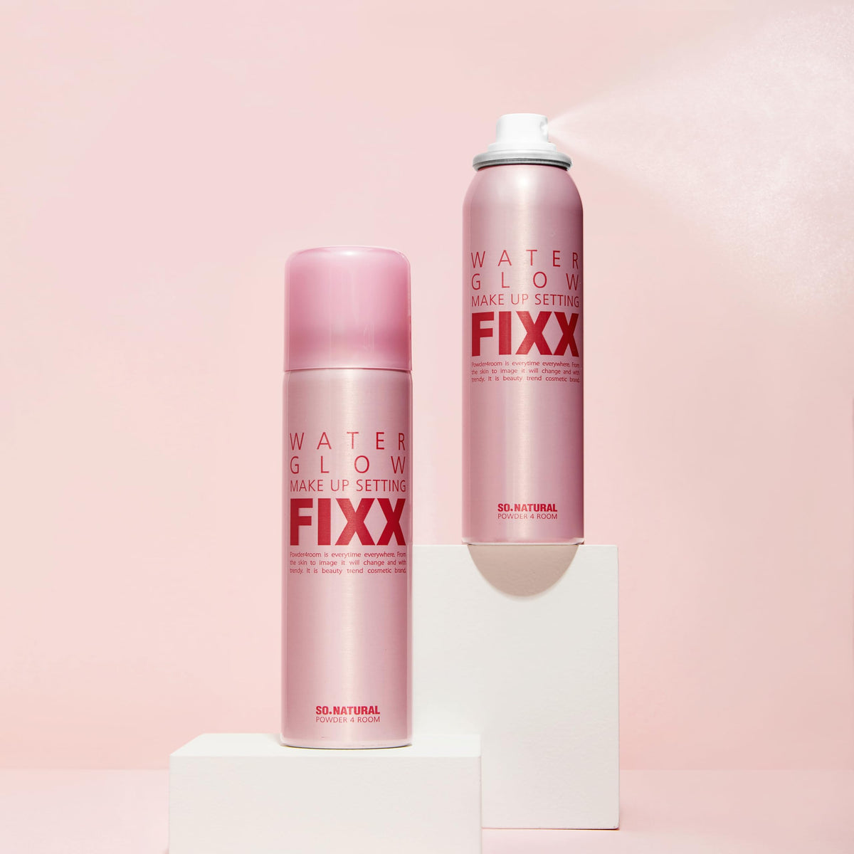 SONATURAL POWDER4ROOM WATER GLOW MAKE UP SETTING FIXX, GLOW Type, 2.5 fl oz (75 ml) / Makeup Keep Mist, Makeup Fixer Spray