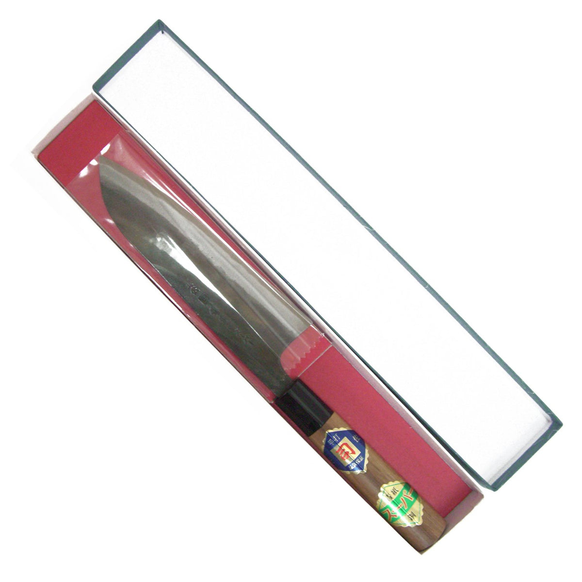 Tosa Black-Forged Aogami Super Steel Santoku Knife 165 mm, Wooden Handle