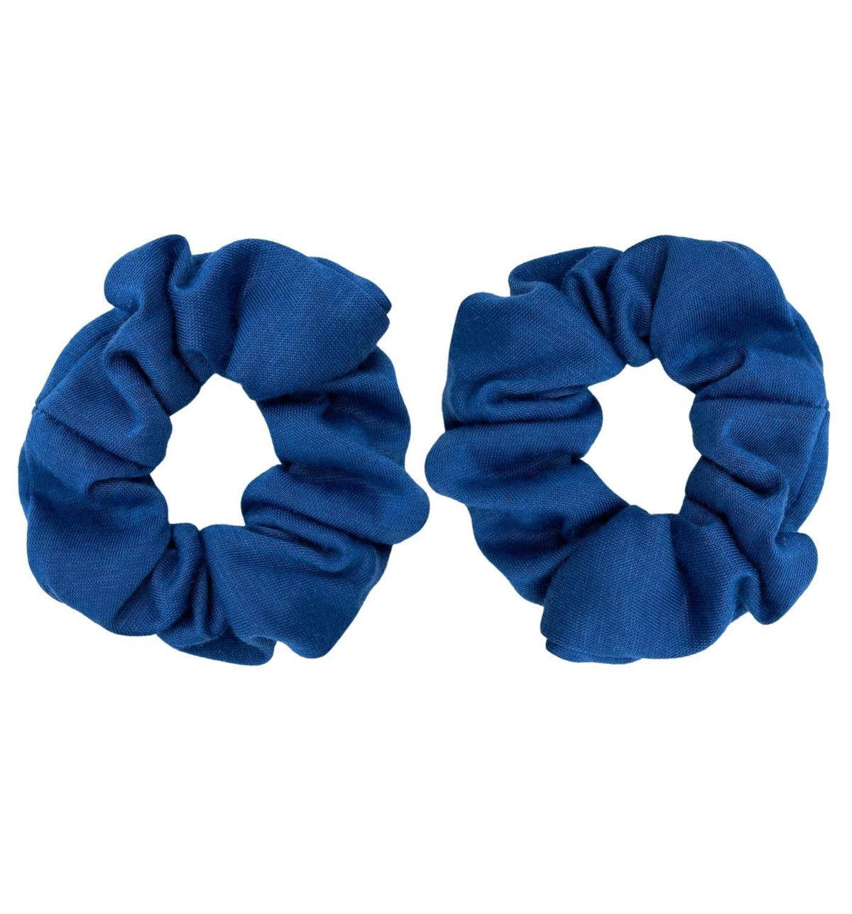 Soft Cotton Scrunchies, Pack of 2, for Women and Girls, Gentle Hair Ties for Thick Hair, Ponytails and Buns, 9.5 cm, Twelve Colors