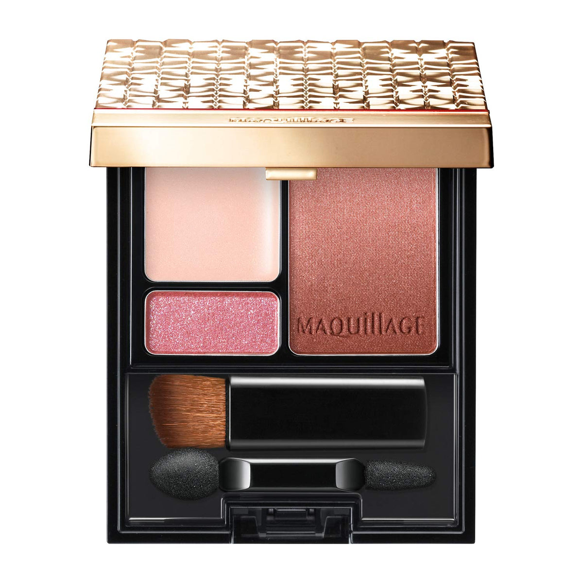 Three-Color Gradation Eyeshadow Palette With Brush, 4 g, Five Shades