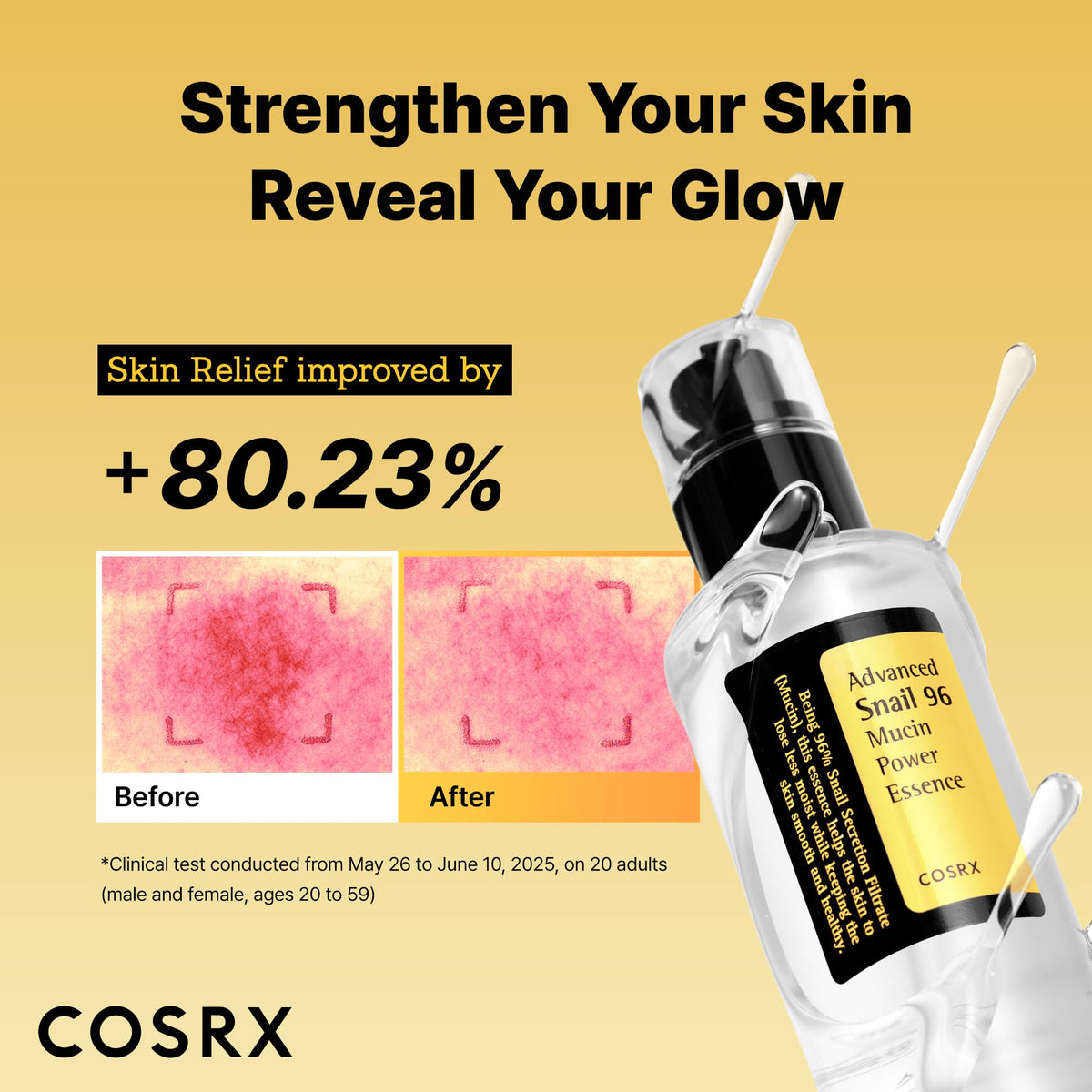COSRX Advanced Snail 96 Mucin Power Essence, Hydrating Face Essence with 96% Snail Secretion Filtrate, 100 mL