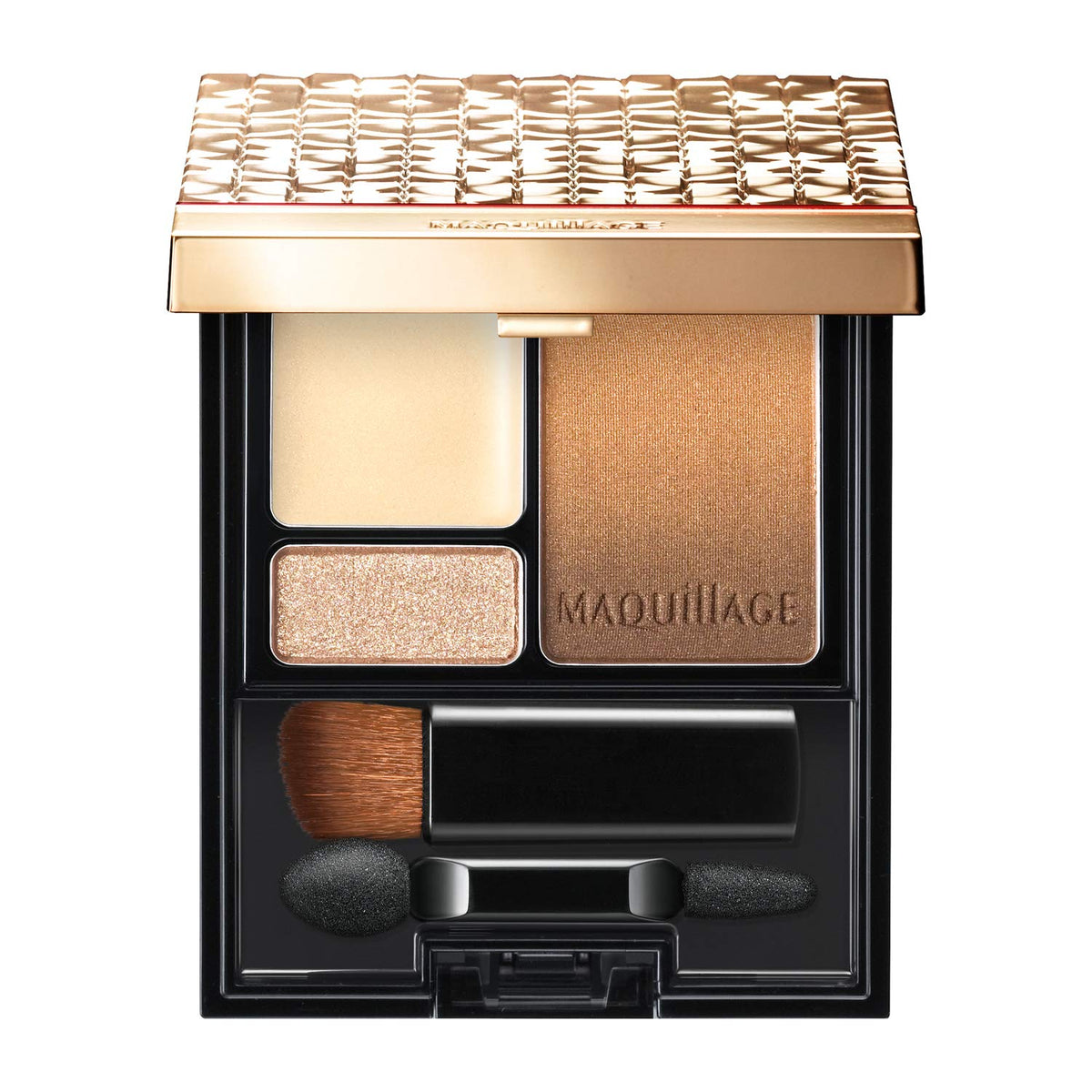 Three-Color Gradation Eyeshadow Palette With Brush, 4 g, Five Shades